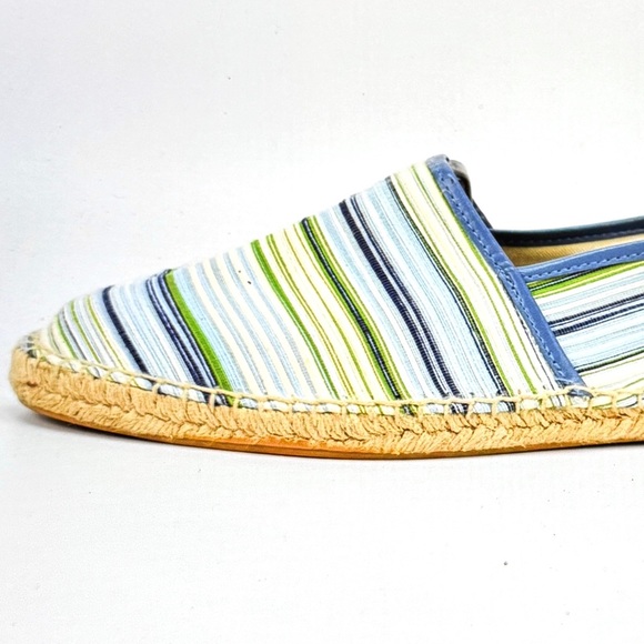 Zara Man Vintage Fabric Blue Striped Espadrilles Men’s Size 9.5 NWOT - Picture 12 of 12